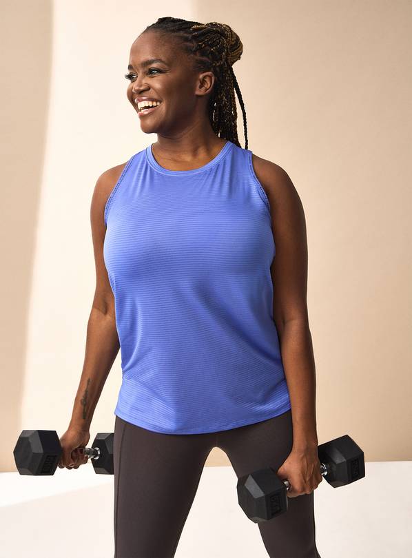 REAKTIV Cobalt Blue Training Mesh Tank XS